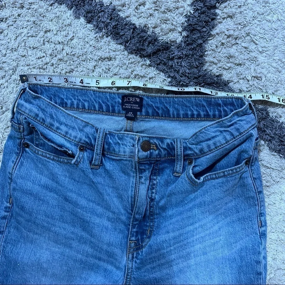 J. Crew High-rise flare crop jean in all-day stretch